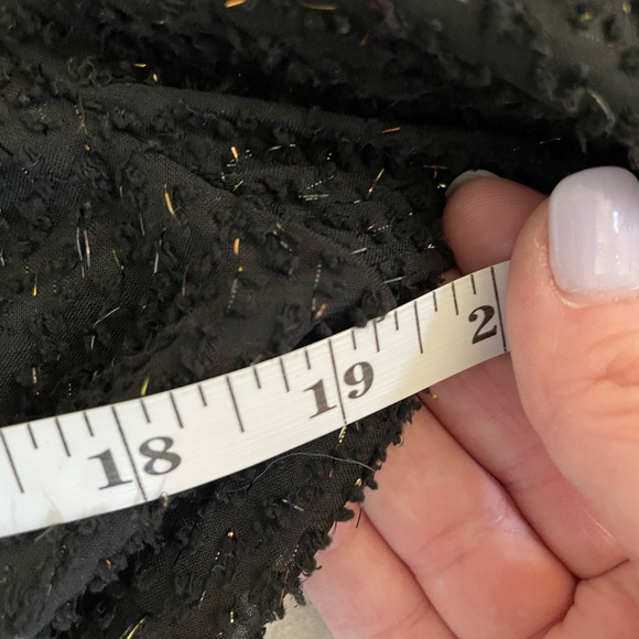 VOY NWT Textured Lurex The Festive Dress Black and Gold Size M - Picture 13 of 13